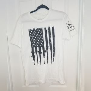 Grunt Style Men's T Shirt (Rifle Flag) M